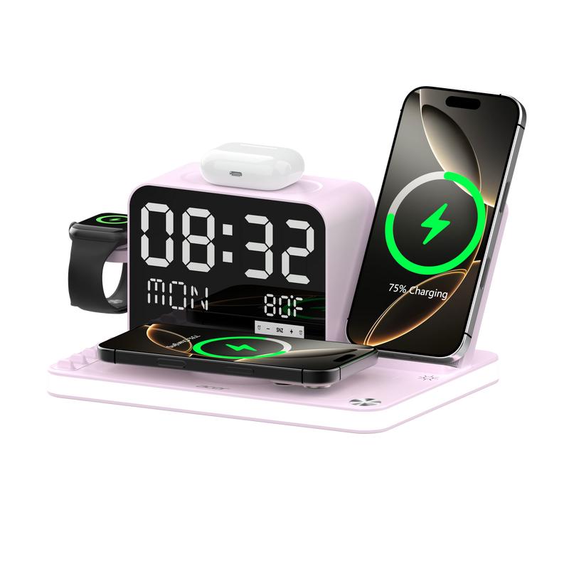 Acer 7-in-1 Wireless Charging Station, compatible with iPhone, Android phones, Apple Watch, and AirPods.