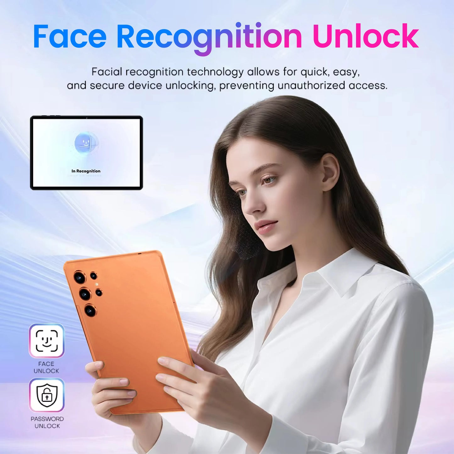 W&O 2026 Android 15 Tablet, 11-inch screen, 12GB RAM + 256GB expandable storage