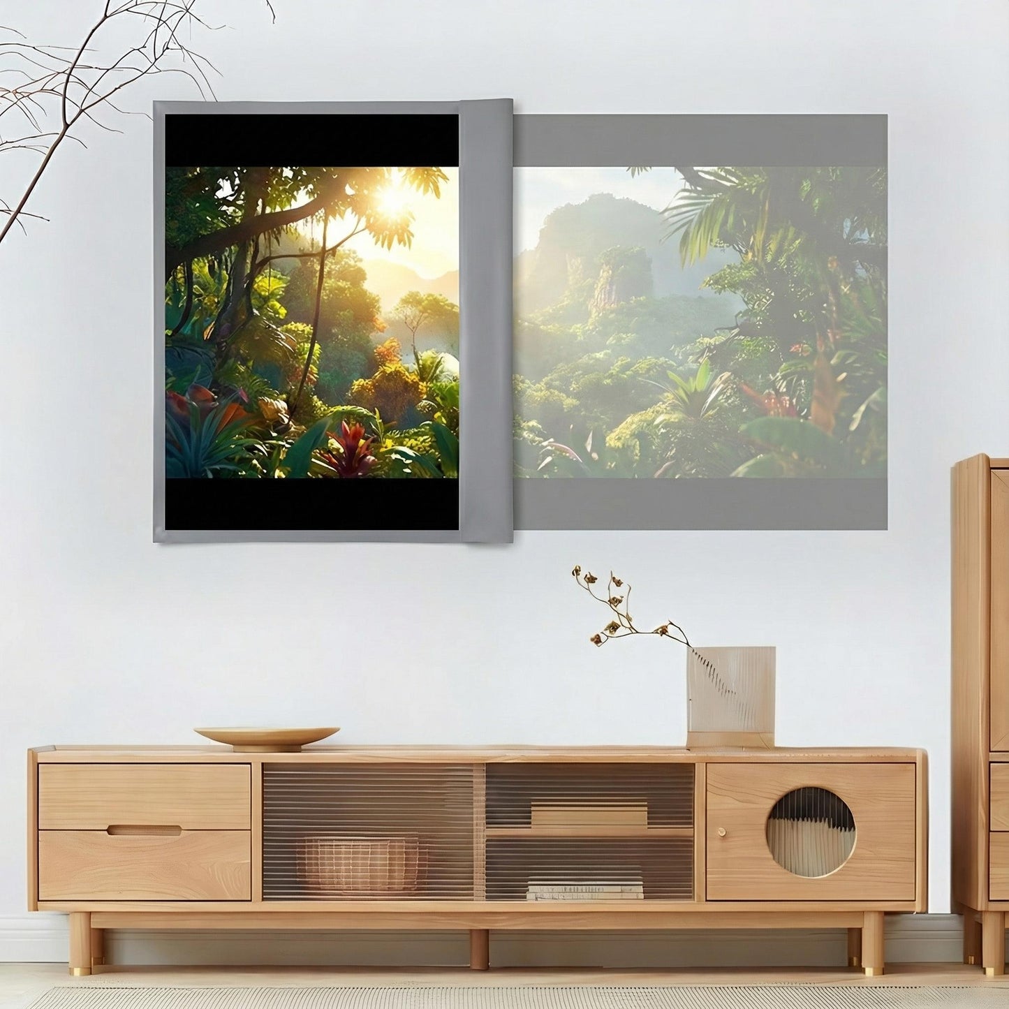 100-inch 4K Ultra HD Anti-glare Foldable Portable Projection Screen
