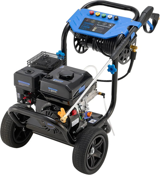 Efurden 3600 PSI gasoline-powered high-pressure washer, suitable for garden cleaning.
